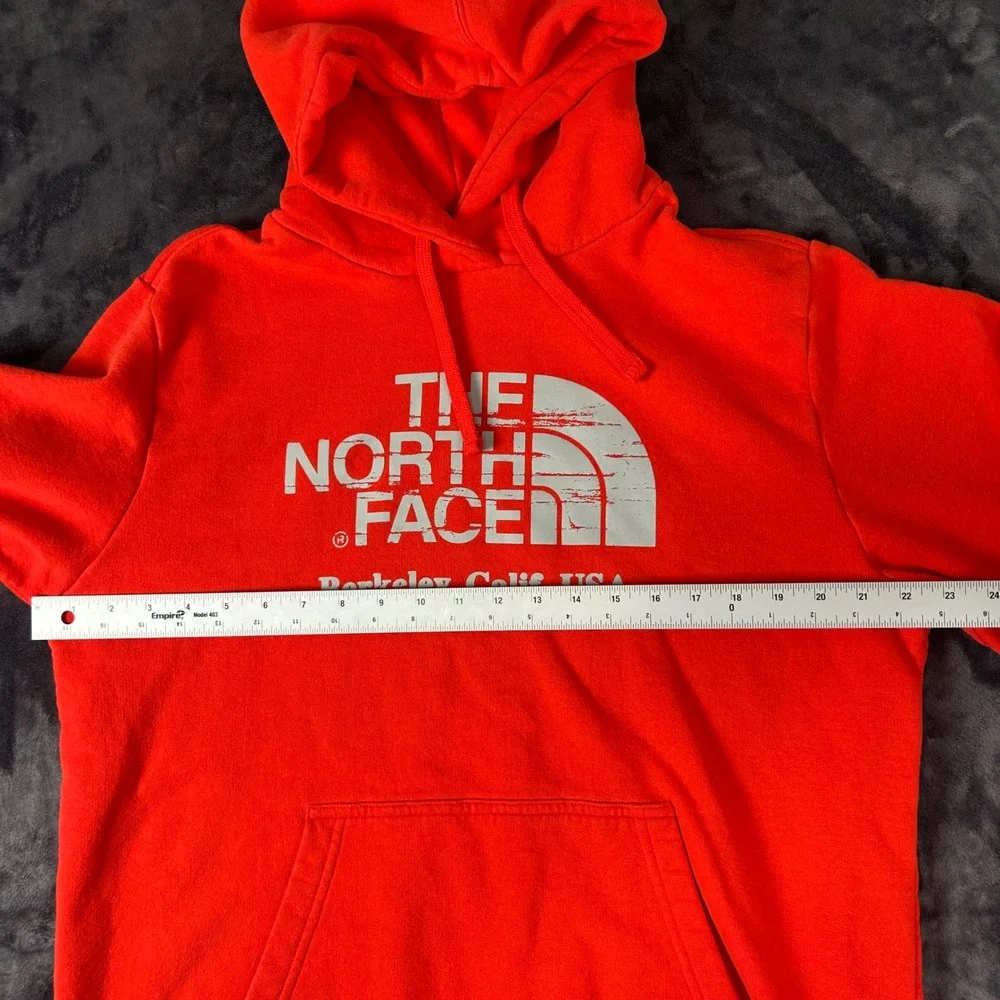 The North Face Hoodie Mens Large Red Berkeley Calif USA Graphic Sweatshirt